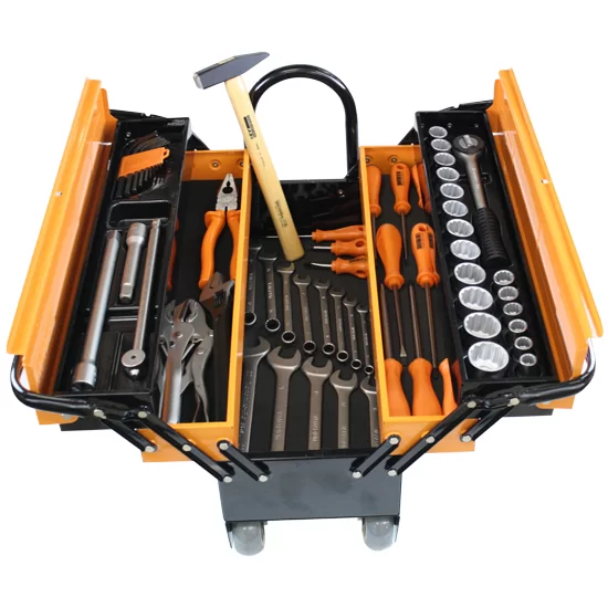 Caixa Sanfonada Cargobox com Rodas, Puxador e 60 Ferramentas – TRAMONTINAPRO-44952/660